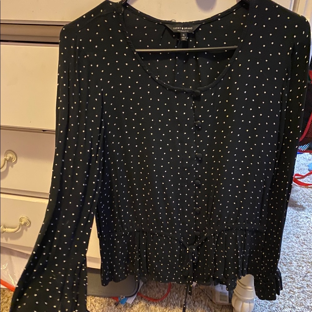 Polka Dot Lucky Brand Blouse